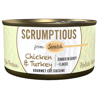 SCRUMPTIOUS FROM SCRATCH Chicken & Turkey Cat food 79g