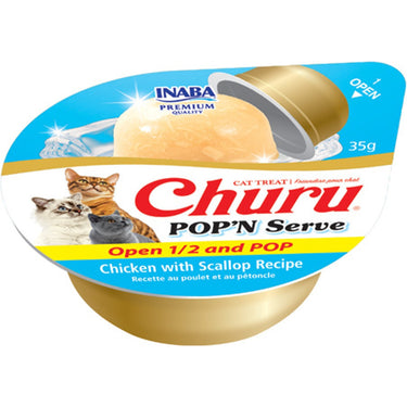 Inaba Cat Churu POP'N Serve Chicken with Scallop Recipe