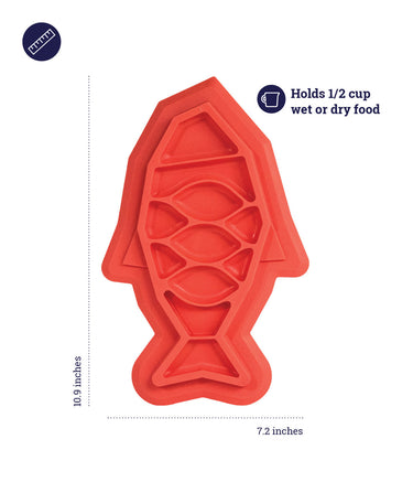 Outward Hound® Petstages® Fishie Fun Slow Feed Mat Pink for Cats