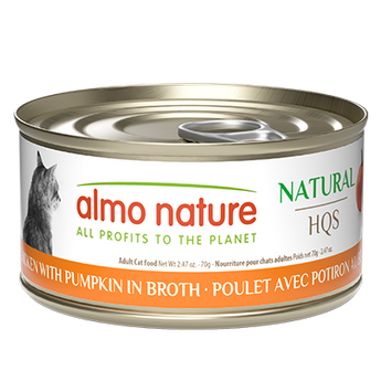 Almo Nature HQS Natural Cat Food - Chicken With Pumpkin In Broth 70g