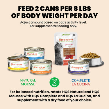 Almo Nature HQS Natural Cat Food - Tuna With Cheese In Broth 70g