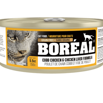 Boreal - Canned Cat Food - Cobb Chicken & Chicken Liver 8% CASE DISCOUNT