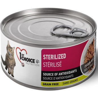 1st Choice Nutrition Cat Sterilized Adult Chicken Pate 24/5.5 oz (8 % Case Discount)