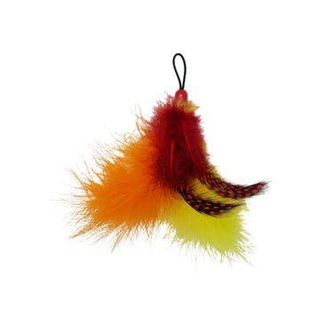 Bud'Z Cat Toy Striped Helicopter And Feathers Duo 6"