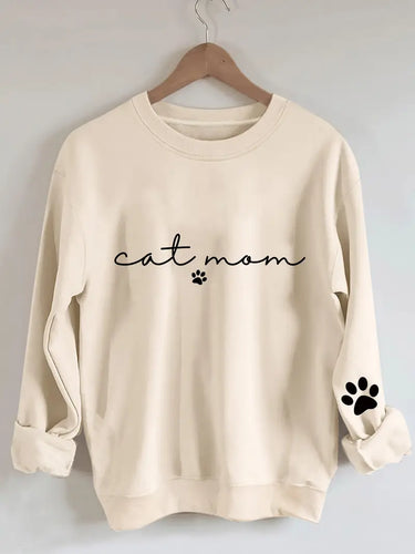 Sweater Crewneck "Cat Mom" (NEW)