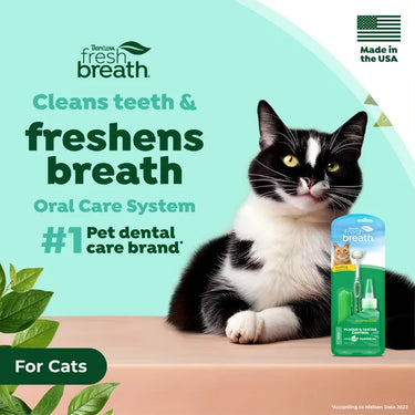 TropiClean Fresh Breath Oral Care Kit for Cats 2 oz