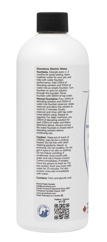Enviro Fresh Descaling Product for Water Fountains 400ml