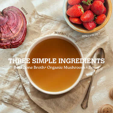 Charmy Mushroom Bone Broth - Reishi & Strawberry 70g
