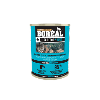 Boreal - Canned Cat Food - Cobb Chicken, Atlantic Salmon & Canadian Duck 8% CASE DISCOUNT