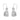 Chelsea Cat Fat Sitting Striped Earring Pewter (NEW)