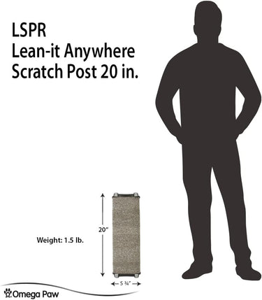 Omega Paw Lean It Everywhere Scratch Post Cat 1pc 6x19in