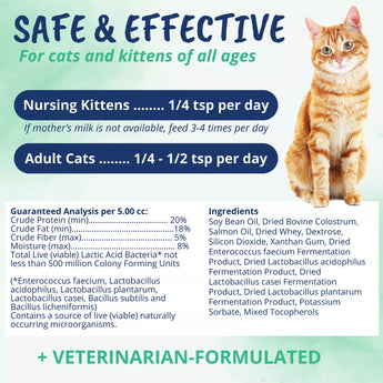 Under the Weather Cat Supplements Vital Colostrum