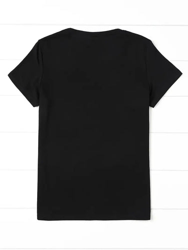 Women's Cat Lover T-Shirt "Catnip Made Me Do It" Black