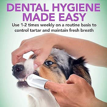 Vets Best Dental Finger Wipes For Dogs & Cats 50ct