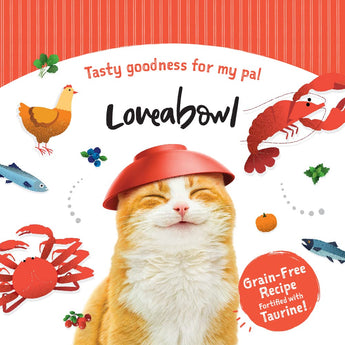 Love-A-Bowl Pet Food – Chicken & Snow Crab Cat Food 2.2 lbs (NEW)