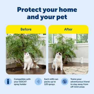PetSafe SSSCAT Replacement Can Spray Pet Deterrent Unscented 4.72oz Cat