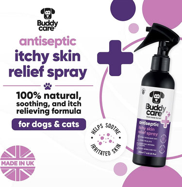 Buddycare™ Antiseptic Itchy Skin Relief Spray Suitable for all Pets 6.76 fl oz