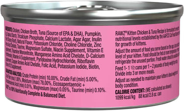 RAWZ® Kitten Chicken & Tuna Wet Cat Food 2.8 oz