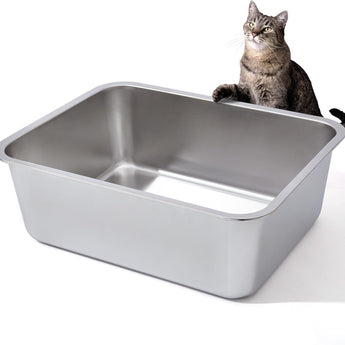 ALL FOR PAWS Go Fresh Stainless Steel Litter Pan
