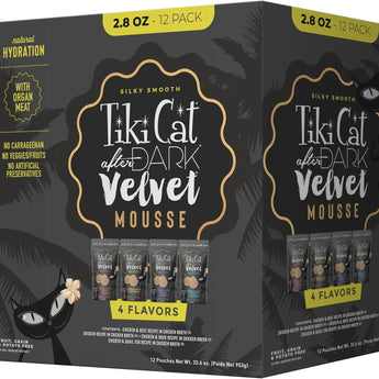 Tiki Cat® After Dark® Velvet Mousse™ Variety Pack Wet Cat Food 12 x 2.8oz