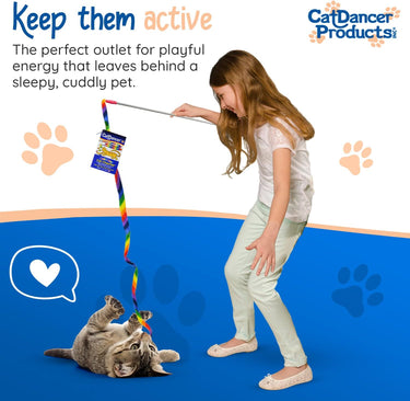 Cat Dancer® Cat Charmer Rainbow Interactive Cat Toy