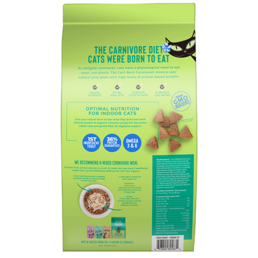 Tiki Cat® Born Carnivore™ Indoor Health Trout and Menhaden Fish Meal Recipe Dry Cat Food