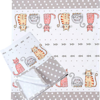 Spotted Dog Tea Towel - Happy Cats Set of 2 SALE