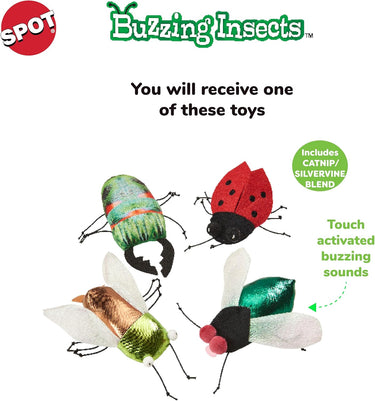 Spot® Buzzing Insects Assorted Cat Toy 5"