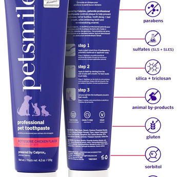 PETSMILE Professional Pet Toothpaste Rotisserie Chicken 4.2 oz