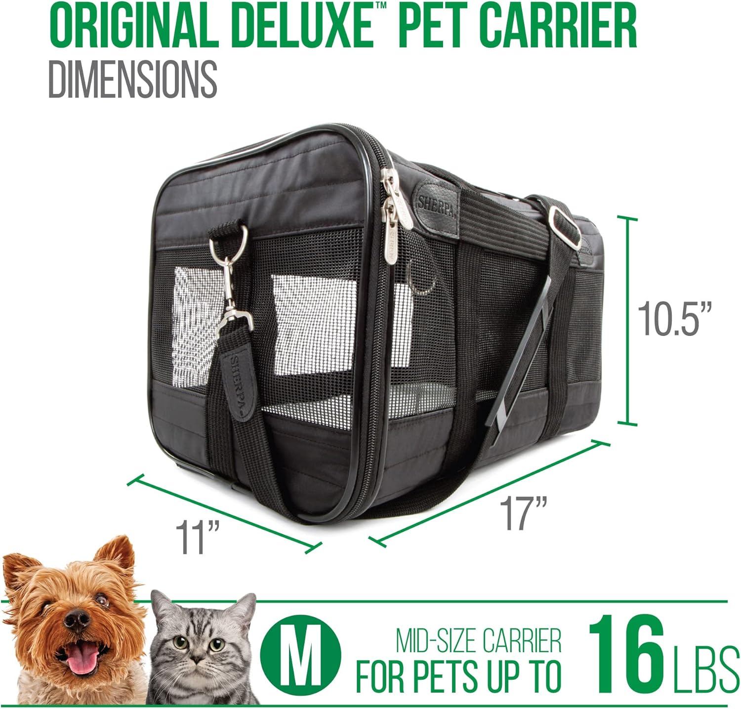Sherpa - The Original Deluxe Pet Carrier - Black – Cats Paradise