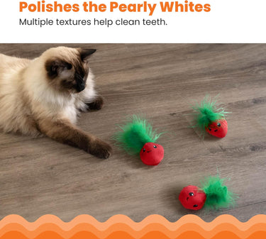 Outward Hound® Petstages® Straw-Babies Dental Catnip Cat Toy (3 Pack)