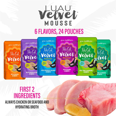 Tiki Cat® Velvet Mousse™ Mega Variety Pack Wet Cat Food 24 x 2.8oz