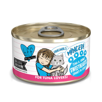 BFF Minced  Tuna & Shrimp Sweethearts Tuna & Shrimp Dinner in Gravy 3 oz