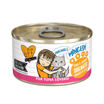 BFF Minced  Tuna & Salmon Soulmates Tuna & Salmon Dinner in Gelée 3 oz