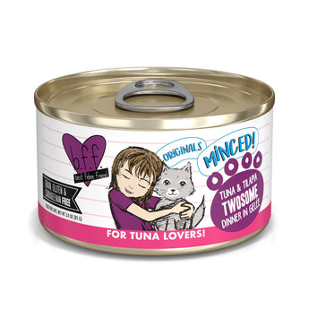 BFF Minced  Tuna & Tilapia Twosome Tuna & Tilapia Dinner in Gelée 3 oz
