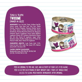 BFF Minced  Tuna & Tilapia Twosome Tuna & Tilapia Dinner in Gelée 3 oz