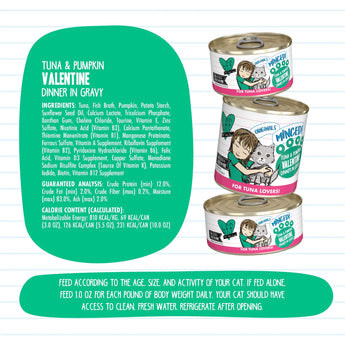 BFF Minced  Tuna & Pumpkin Valentine Tuna & Pumpkin Dinner in Gravy 3 oz