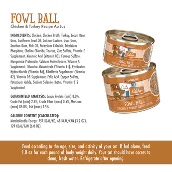 Weruva Cats in the Kitchen Fowl Ball