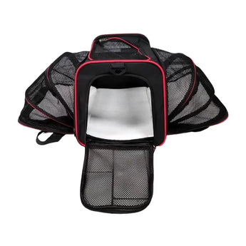 Aristokatz Black & Red Expandable Soft Carrier SALE