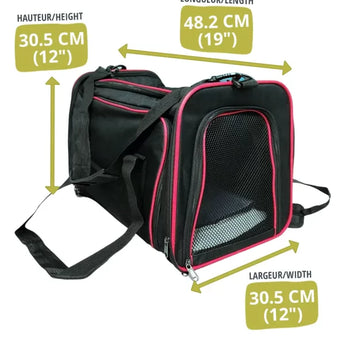 Aristokatz Black & Red Expandable Soft Carrier SALE