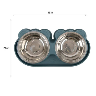 Brookbrand Large Dual Stainless Eared Dish