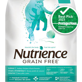 Nutrience Grain Free Indoor Cat Food – Turkey, Chicken & Duck