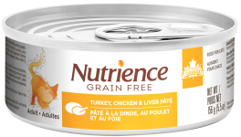 Nutrience Grain Free Turkey, Chicken & Liver Pâté – Canned Cat Food 156 g 8% CASE DISCOUNT 24/5.5 oz