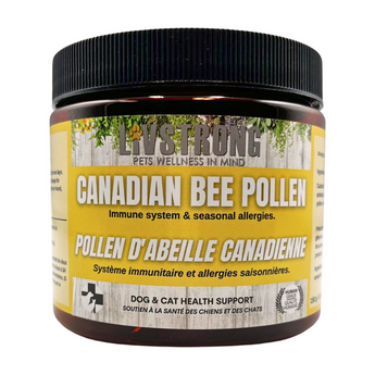 LIVSTRONG Canadian Bee Pollen Immune System & Seasonal Allergies Dog & Cat Health Support 150 gm