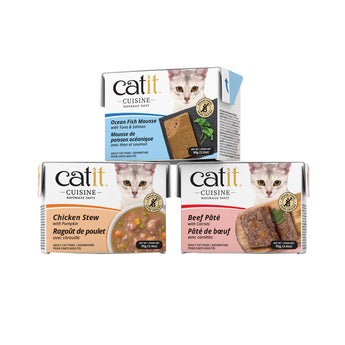 Catit Cuisine Ocean Fish Mousse with Tuna & Salmon - 90 g (NEW) BOGO