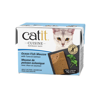 Catit Cuisine Ocean Fish Mousse with Tuna & Salmon - 90 g (NEW) BOGO