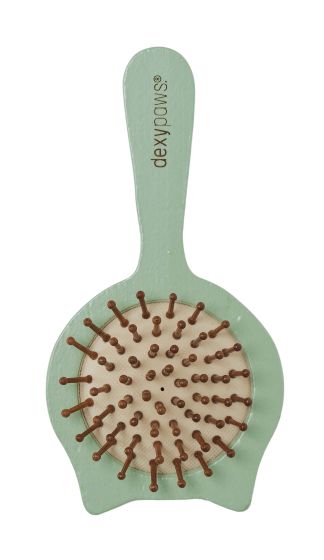 Dexypaws Purrfect Massage Cat Shaped Cushioned Brush For Pets