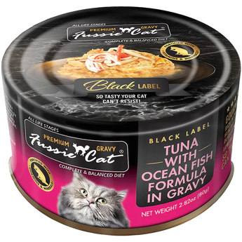 Fussie Cat – Premium Tuna w/Oceanfish in Gravy 2.82 oz
