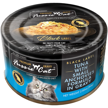 Fussie Cat – Premium Tuna w/Small Anchovies in Gravy 2.82 oz