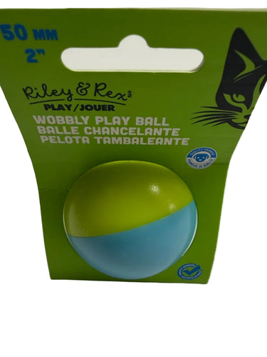 Riley & Rex Wobbly Play Ball Cat Toy